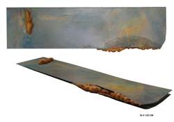 C_buz Annamária, cim nélkül, vegyes technika, 30 x  120 cm, 2011 